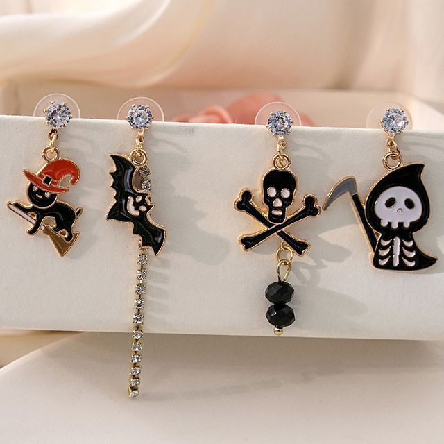 Halloween Glaze Alloy Drop Earring SpreePicky