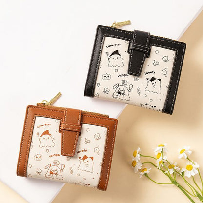 Cartoon Bifold Short Wallet SpreePicky