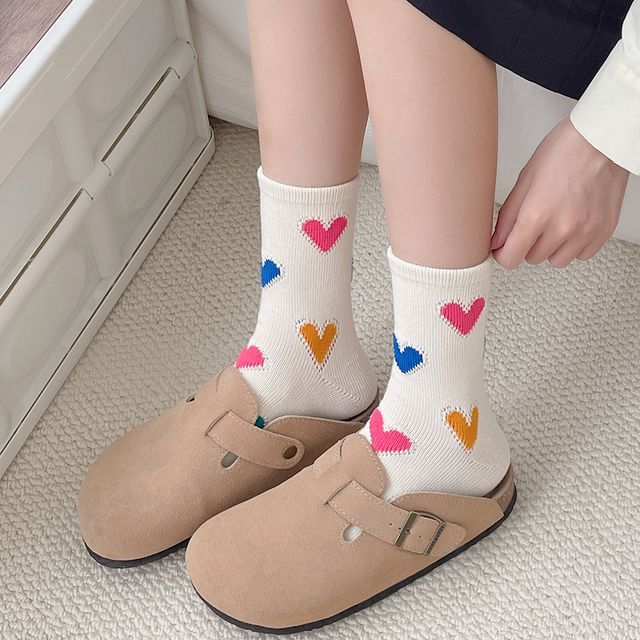 Heart Print Socks SpreePicky