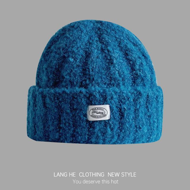 Lettering Fluffy Beanie SpreePicky