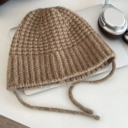 Plain Knit Cloche Hat SpreePicky