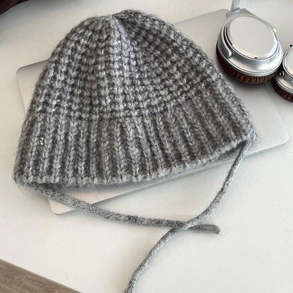 Plain Knit Cloche Hat SpreePicky