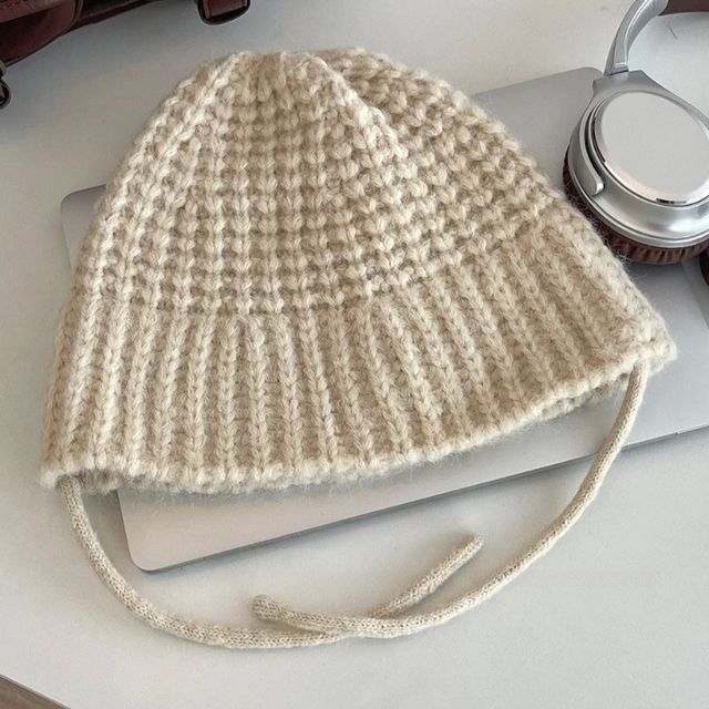 Plain Knit Cloche Hat SpreePicky