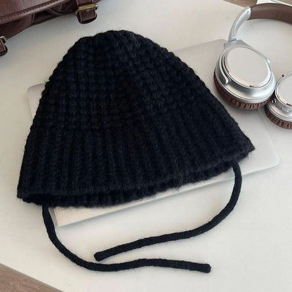 Plain Knit Cloche Hat SpreePicky