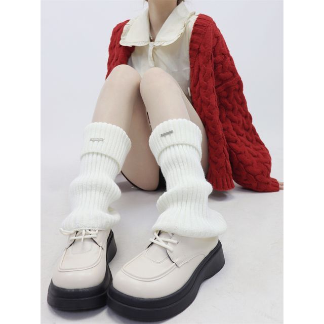 Ribbed Knit Leg Warmers SpreePicky