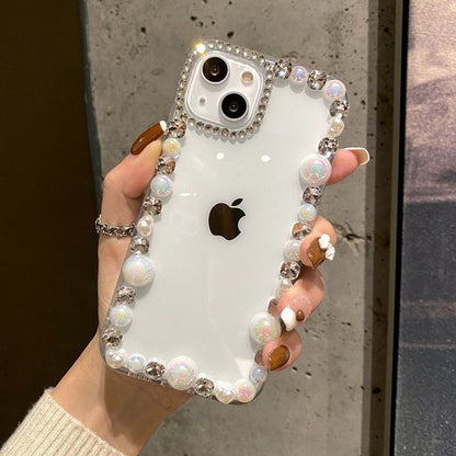 Faux Pearl / Mirrored Transparent Phone Case SpreePicky