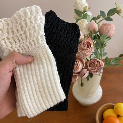 Plain Chunky Knit Socks SpreePicky