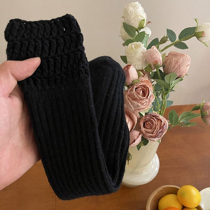 Plain Chunky Knit Socks SpreePicky