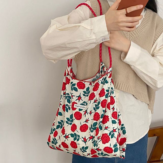 Patterned Print Tote Bag mySite