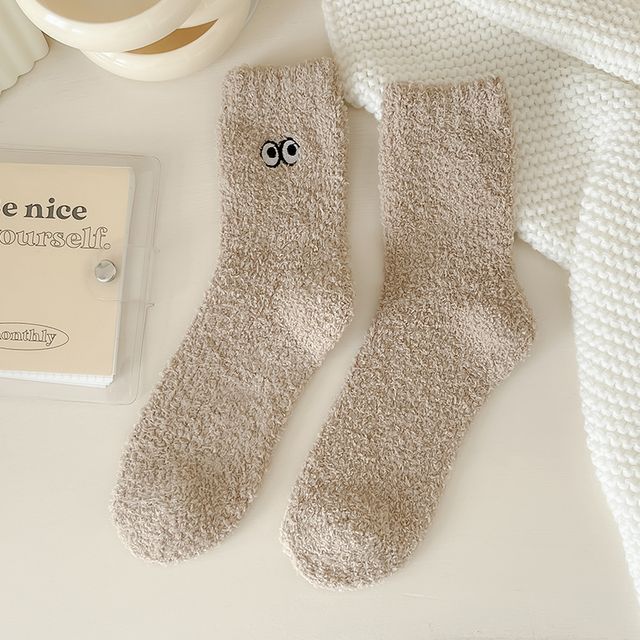 Eye Embroidered Socks Set SpreePicky