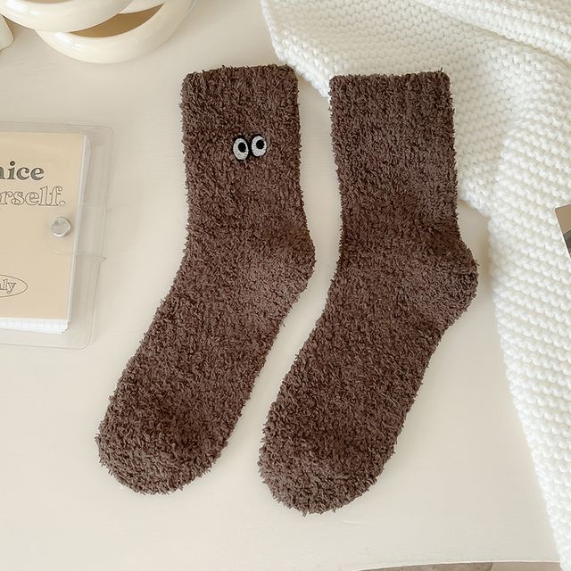 Eye Embroidered Socks Set SpreePicky