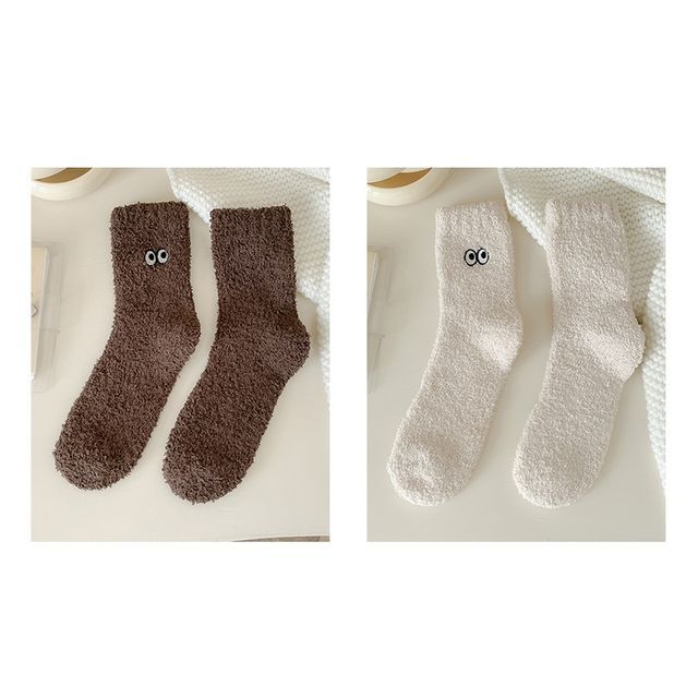 Eye Embroidered Socks Set SpreePicky