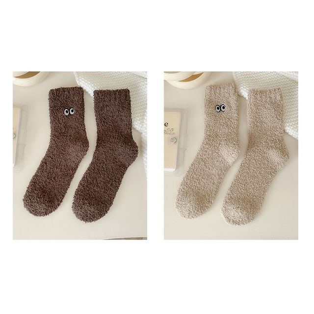 Eye Embroidered Socks Set SpreePicky