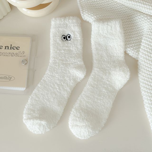 Eye Embroidered Socks Set SpreePicky