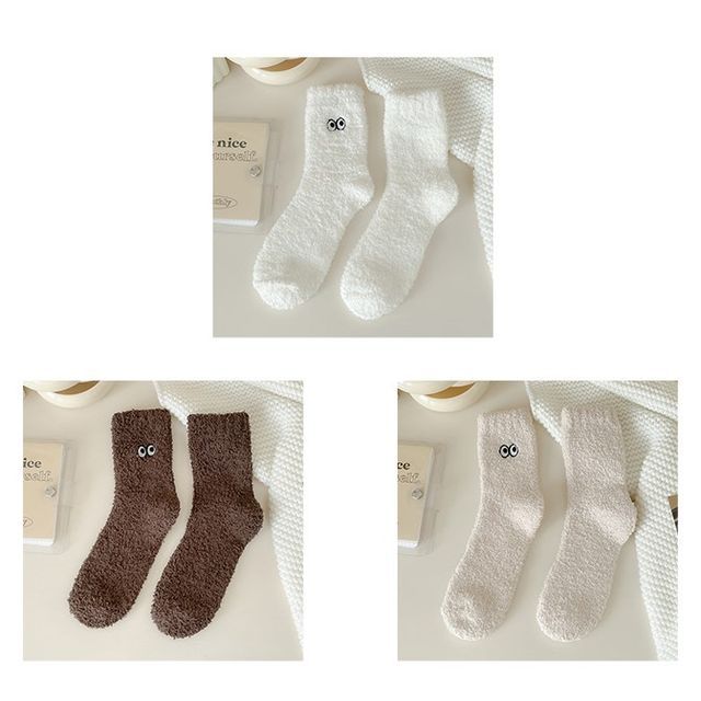 Eye Embroidered Socks Set SpreePicky