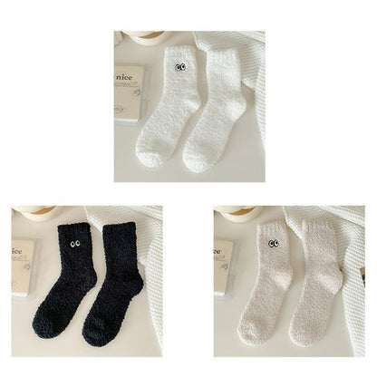 Eye Embroidered Socks Set SpreePicky