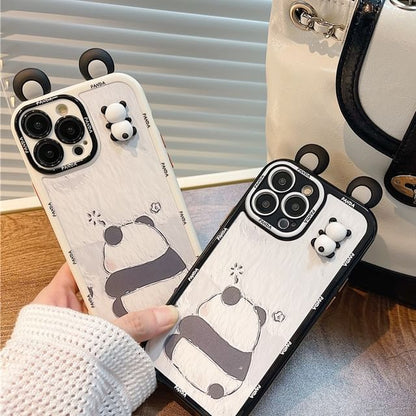 Panda Phone Case - iPhone 14 Pro Max / 14 Pro / 14 Plus / 14 / 13 Pro Max / 13 Pro / 13 / 13 mini / 12 Pro Max / 12 Pro / 12 / 12 mini / 11 Pro Max / 11 Pro / 11 / SE / XS Max / XS / XR / X SpreePicky