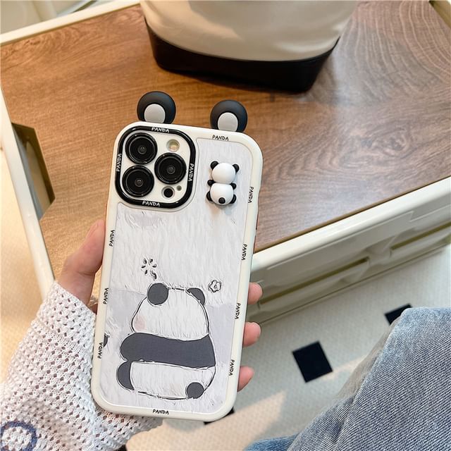 Panda Phone Case - iPhone 14 Pro Max / 14 Pro / 14 Plus / 14 / 13 Pro Max / 13 Pro / 13 / 13 mini / 12 Pro Max / 12 Pro / 12 / 12 mini / 11 Pro Max / 11 Pro / 11 / SE / XS Max / XS / XR / X SpreePicky