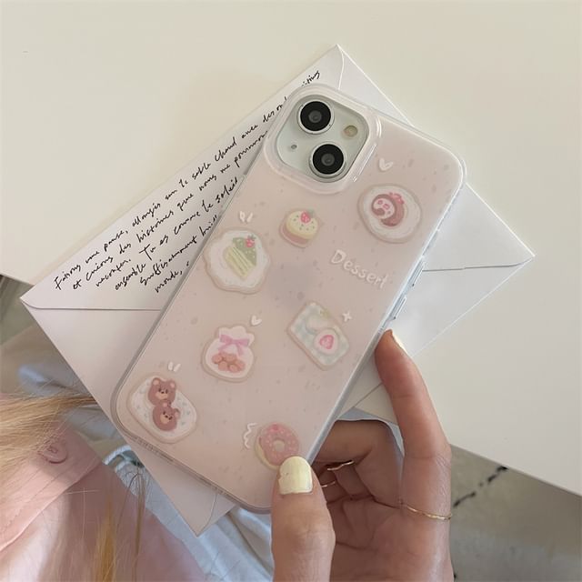 Dessert Phone Case - iPhone 15 Pro Max / 15 Pro / 15 / 14 Pro Max / 14 Pro / 14 / 13 Pro Max / 13 Pro / 13 / 12 Pro Max / 12 Pro / 12 / 11 SpreePicky