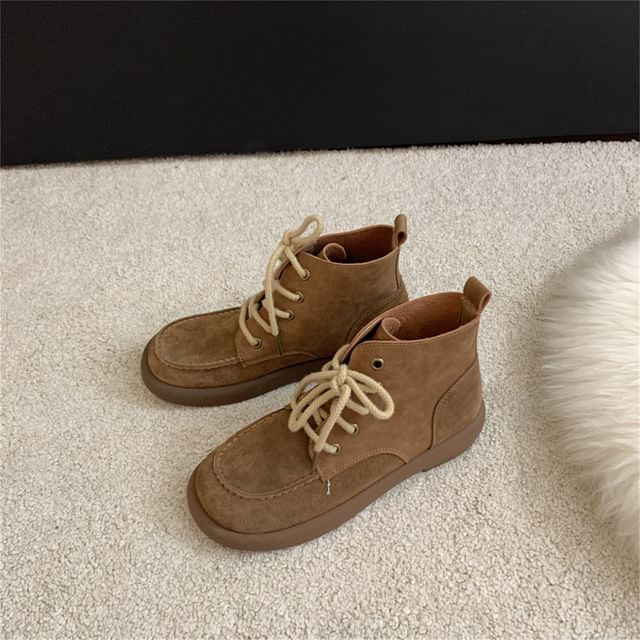 Lace-Up Short Boots SpreePicky