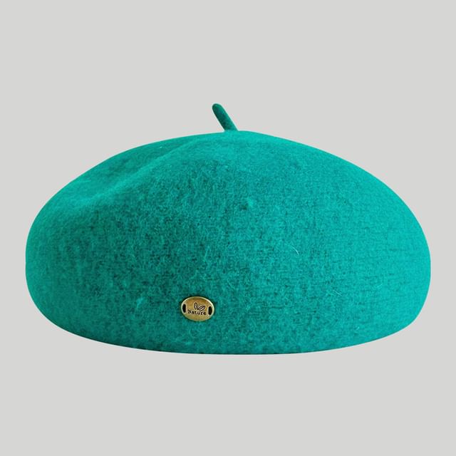 Plain Wool Beret Hat SpreePicky