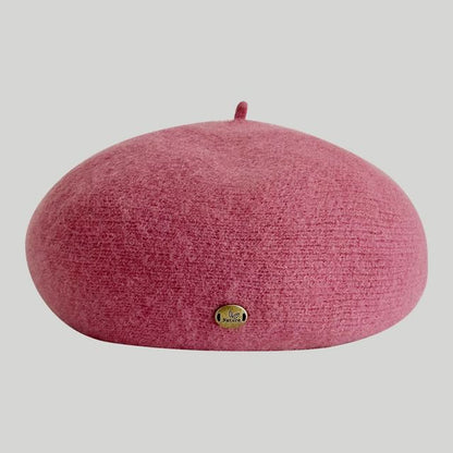 Plain Wool Beret Hat SpreePicky