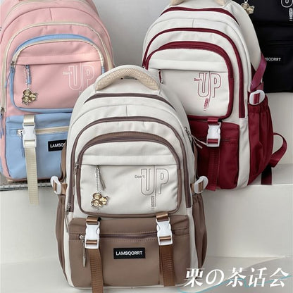 Color Block Backpack / Bag Charm / Set SpreePicky