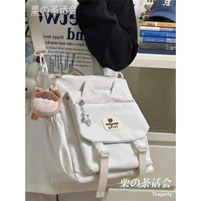 Cat Ear Two Tone Tote Bag / Bag Charm / Set SpreePicky