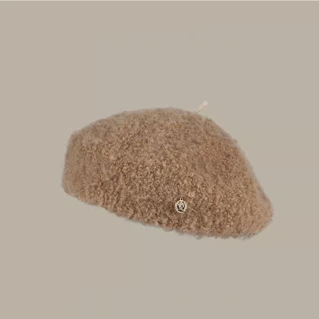 Faux Shearling Beret Hat SpreePicky