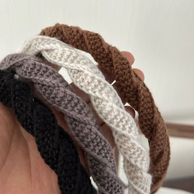 Twisted Woven Knit Headband SpreePicky