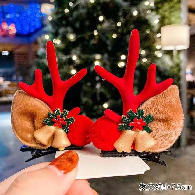 Christmas Flocking Hair Clip (Various Designs) SpreePicky