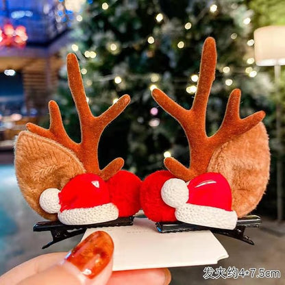 Christmas Flocking Hair Clip (Various Designs) SpreePicky