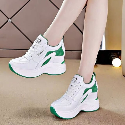 Platform Panel Hidden Wedge Sneakers SpreePicky