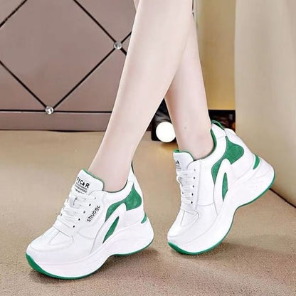 Platform Panel Hidden Wedge Sneakers SpreePicky