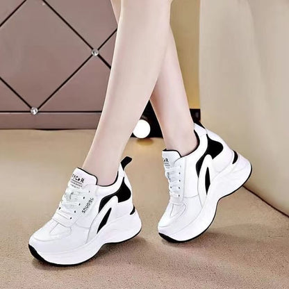 Platform Panel Hidden Wedge Sneakers SpreePicky