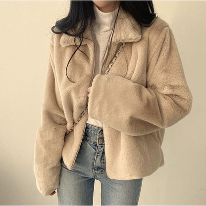 Fluffy Zip Jacket SpreePicky