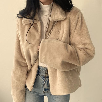 Fluffy Zip Jacket SpreePicky