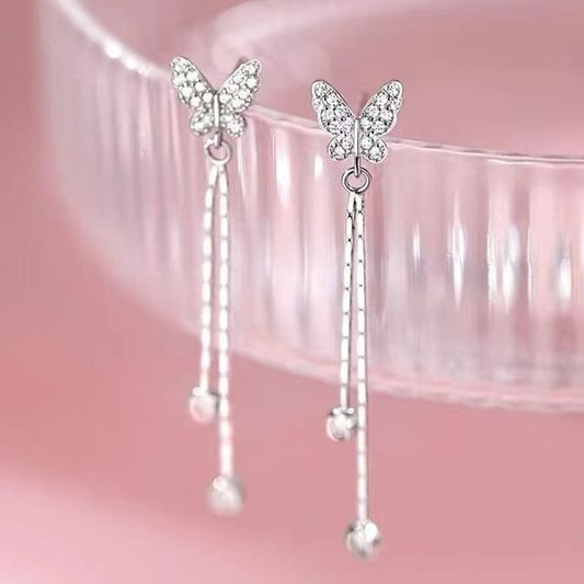 Butterfly Alloy Threader Earring SpreePicky