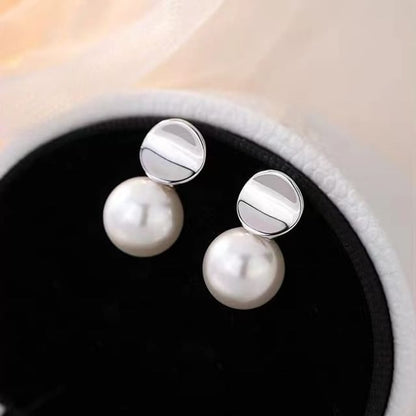 Faux Pearl Alloy Drop Earring SpreePicky