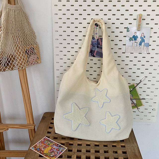 Star Applique Tote Bag SpreePicky