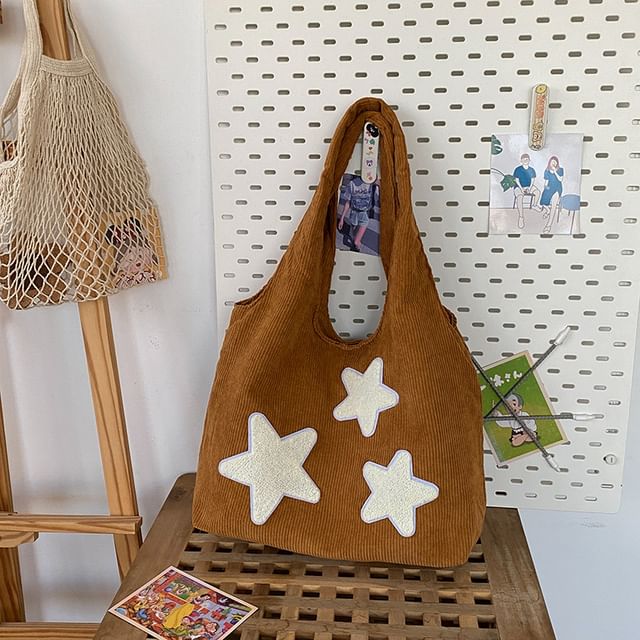 Star Applique Tote Bag SpreePicky