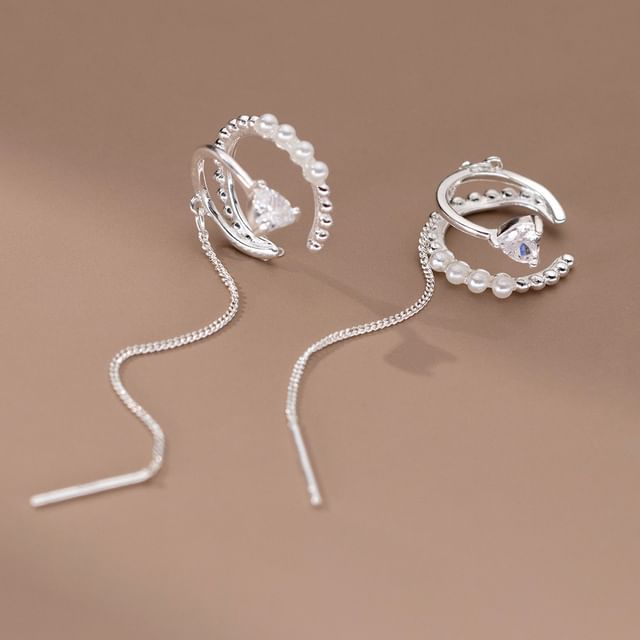 Rhinestone Swirl Ear Cuff SpreePicky