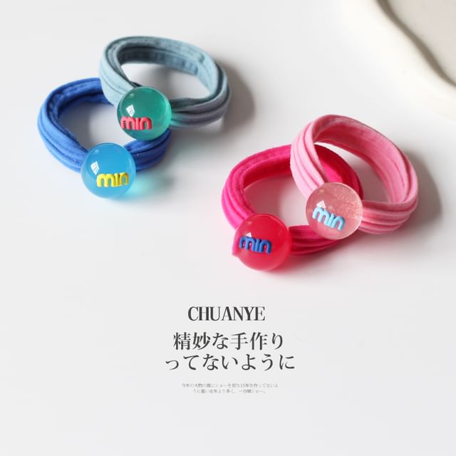 Lettering Bead Hair Tie / Set SpreePicky