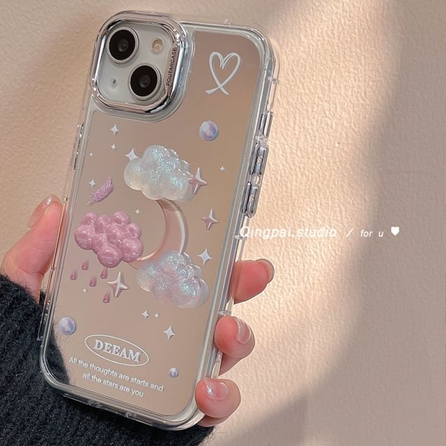 Cloud Mirrored Phone Case - iPhone 15 Pro Max / 15 Pro / 15 Plus / 15 / 14 Pro Max / 14 Pro / 14 Plus / 14 SpreePicky