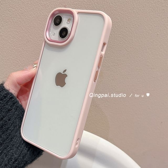 Plain Transparent Back Phone Case - iPhone 15 Pro Max / 15 Pro / 15 Plus / 15 / 14 Pro Max / 14 Pro / 14 Plus / 14 / 13 Pro Max / 13 Pro / 13 / 13 mini / 12 Pro Max / 12 Pro / 12 / 12 mini / 11 Pro Max / 11 Pro / 11 SpreePicky