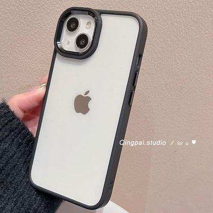 Plain Transparent Back Phone Case - iPhone 15 Pro Max / 15 Pro / 15 Plus / 15 / 14 Pro Max / 14 Pro / 14 Plus / 14 / 13 Pro Max / 13 Pro / 13 / 13 mini / 12 Pro Max / 12 Pro / 12 / 12 mini / 11 Pro Max / 11 Pro / 11 SpreePicky