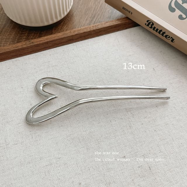 Heart Alloy Hair Stick SpreePicky