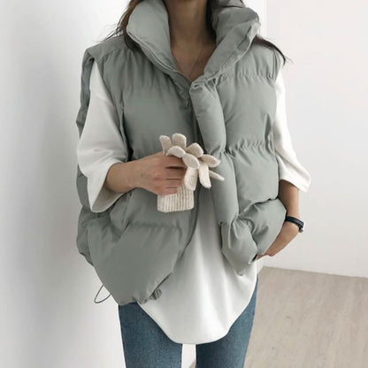 Collared Puffer Vest SpreePicky