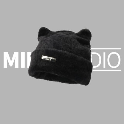 Cat Ear Faux Fur Beanie SpreePicky