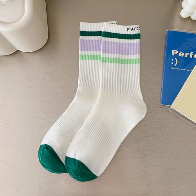 Printed Ribbed Socks / Set SpreePicky